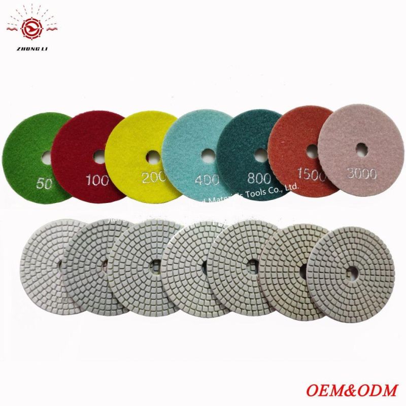 3′′ 4′′ 5′′ 6′′ Diamond Polishing Pad for Granite Marble Conctret Abrasive Tools