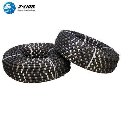 Zlion Granite Slab Quarry Rubber Concrete Cutting Diamond Wire Saw