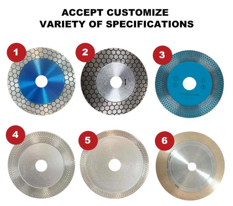 4.5 Inch Tile Cutting Blade Diamond Tile Grinding Disc for Cutting Ceramic Tiles Porcelain Granite