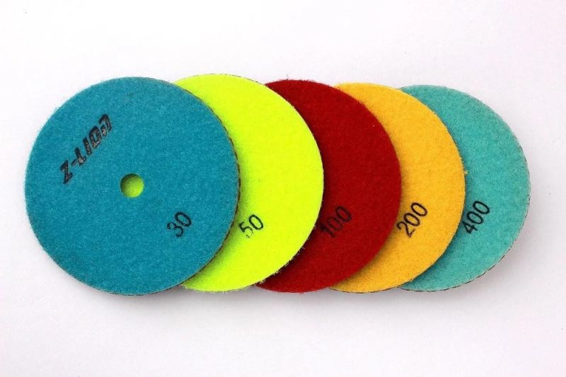 Diamond Copper Filling Flexible Wet Polishing Pad for Stone Marble Granite