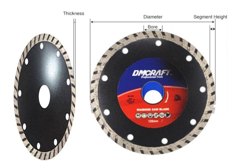 Granite Cutting Deep Wave Turbo Diamond Saw Blade