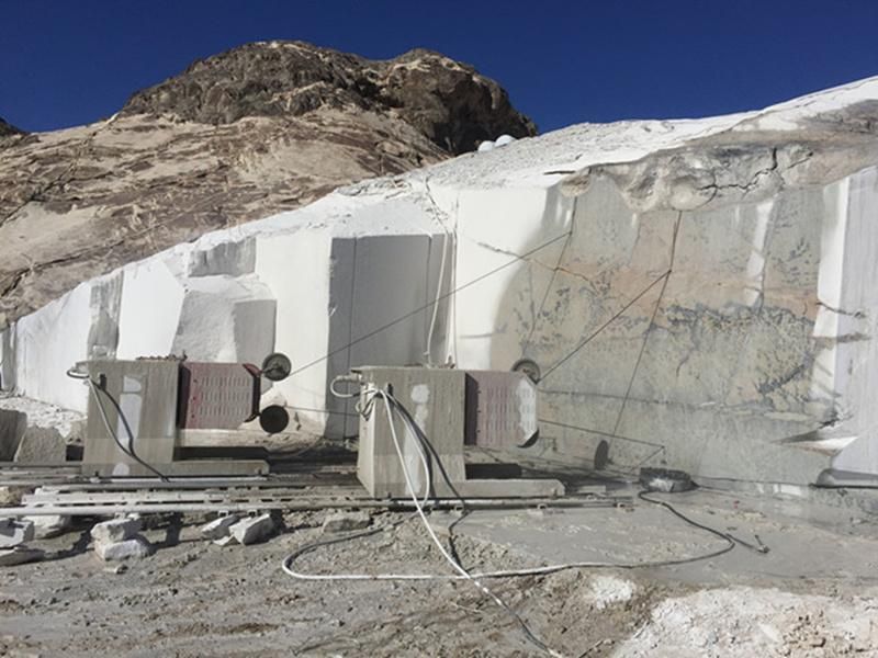 Wet and Dry Cutting of Marble Limestone Travertine Diamond Wire Saw and Beads