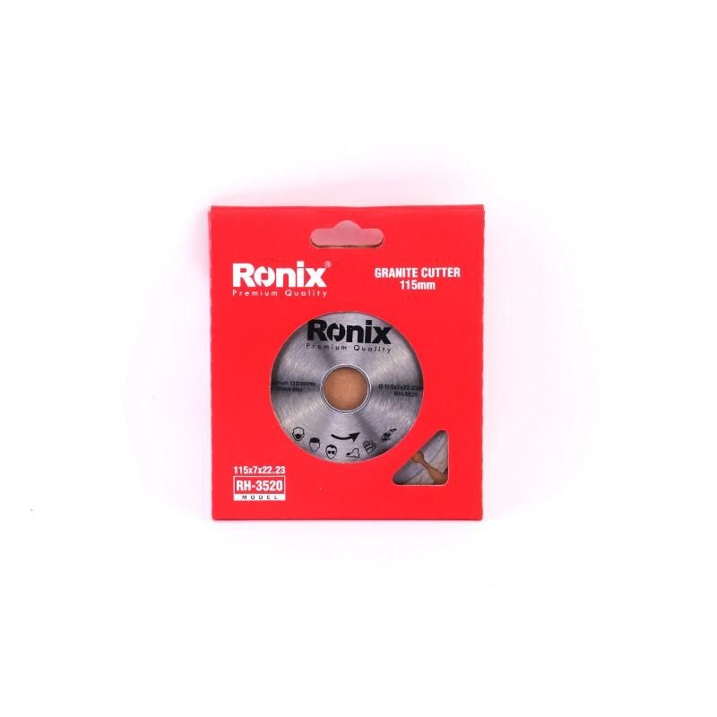 Ronix 4.5′′ 4.9′′ 7′′ 9′′ 115/125/180/230mm Tools Cutter Diamond Disk Circular Saw Blades for Cutting Marble Concrete Granite Cutting Disk