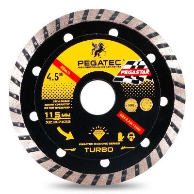 115mm Thin Mesh Turbo Hot Pressed Diamond Circular Saw Blade for Ceramic Tile Granite Marble Porcelain Cutting Disc