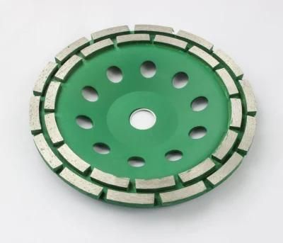 Concrete and Stone Polish Segmented Turbo Double Row Diamond Cup Grinding Wheel