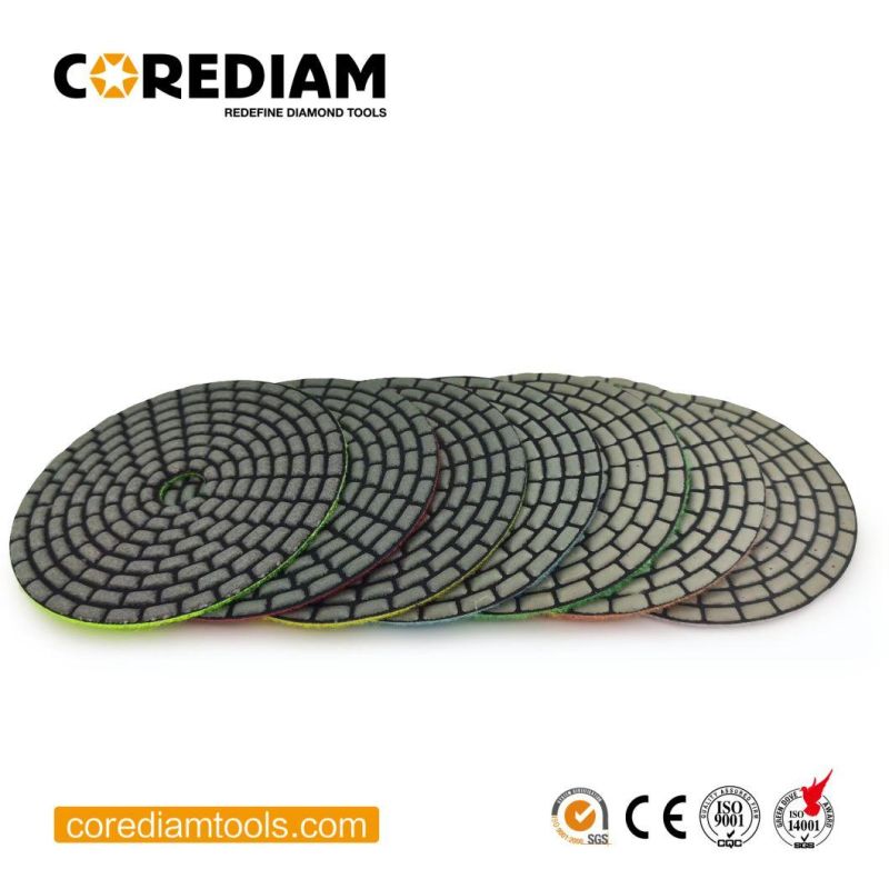 Diamond Dry Polishing Pads for Granite, Marble