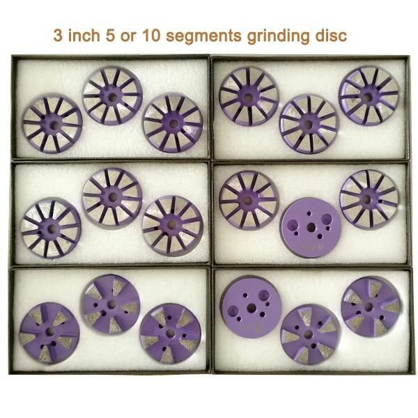 6 # 3 Inch 10 Segment Diamond Grinding Puck