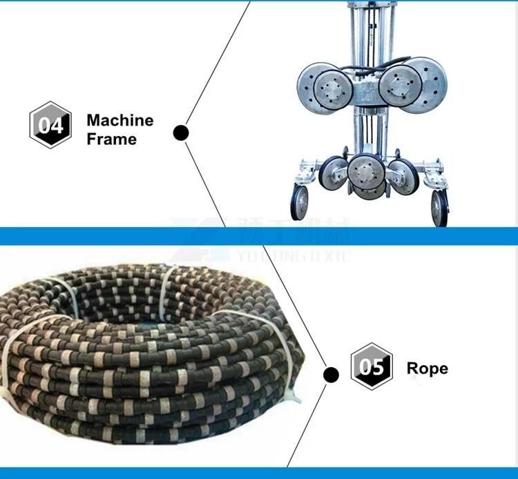 Diamond Stone Concrete Hydraulic Wire Saw Cutting Machine