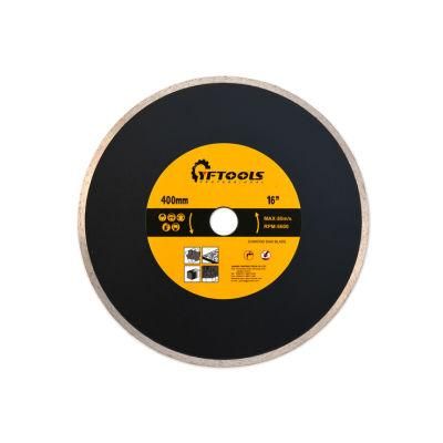 Hot-Press Large 16&quot; Continuous Diamond Saw Blade Cutting Disc for Concrete