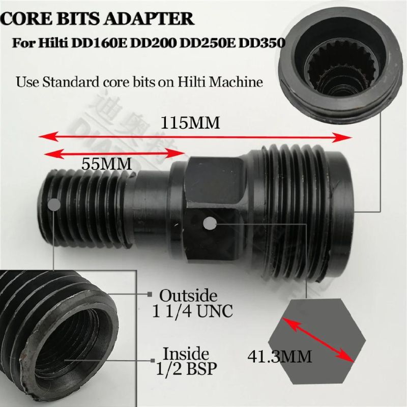 Core Drill Adapter (DD-BL to DD-BS) for Hilti Dd160e Dd200 Dd250e Dd350