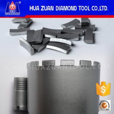 Wet Diamond Core Drilling Bit Segment for Marble Sink Drilling