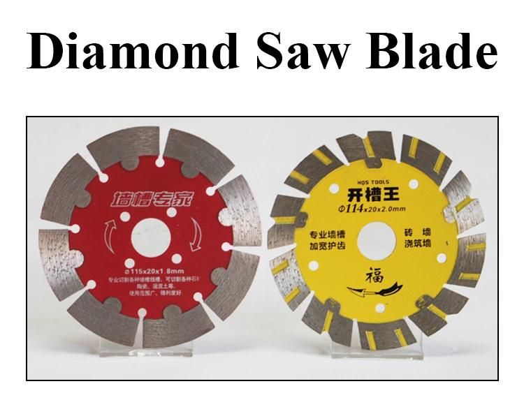 125X22.23mm Hot Press Sintered Diamond Saw Blade with Protective Teeth for Cutting Concrete Stone