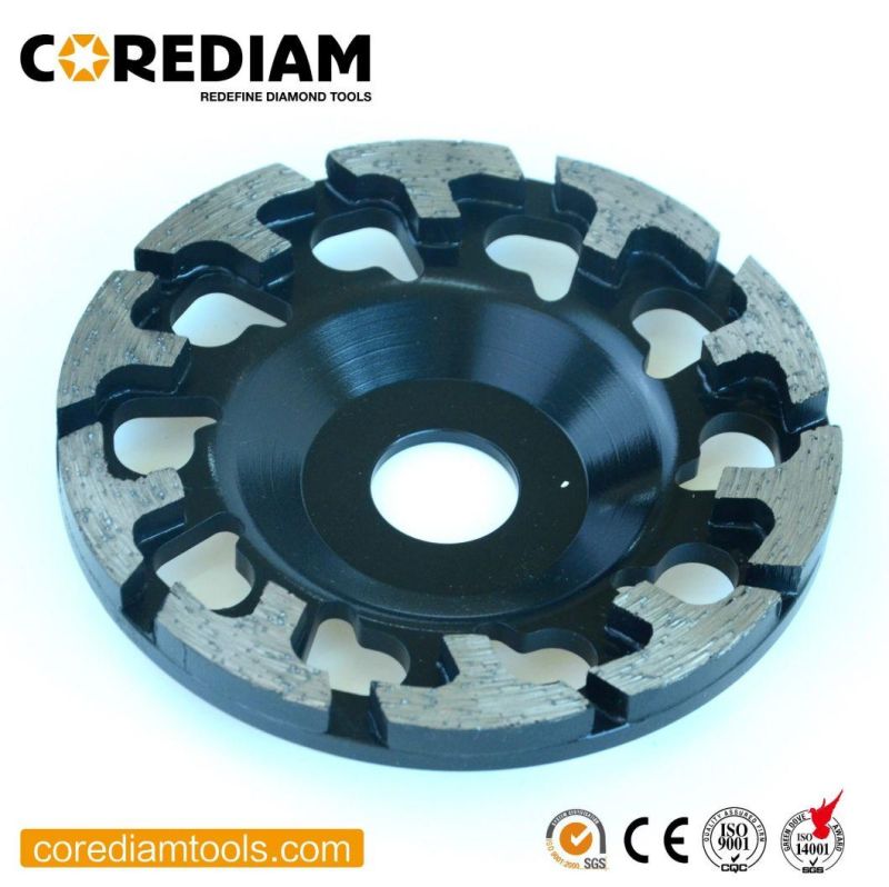 100mm-180mm Diamond T-Type Grinding Cup Wheel for Concrete and Masonry Materials/Diamond Grinding Cup Wheel/Tooling