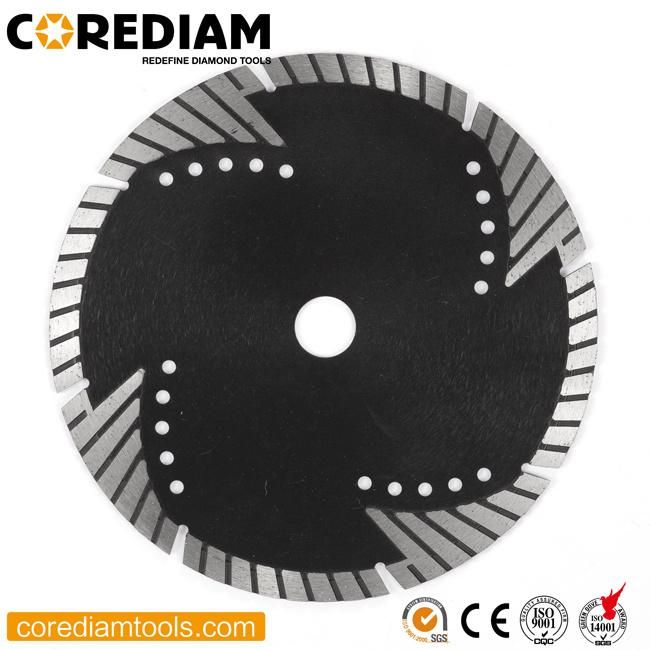 Diamond Turbo Saw Blade with Protective Segment for Stone/Diamond Tool/Cutting Disc