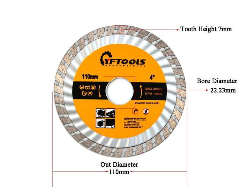 105 mm Diamond Cutting Disc for Cutting Granite