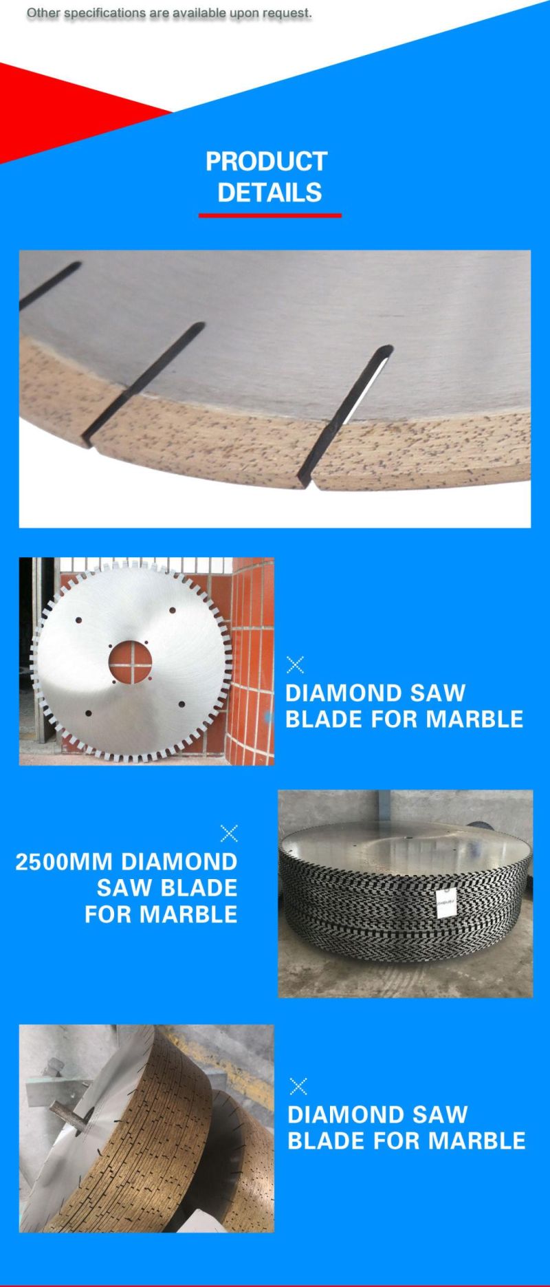 High Quality Diamond Marble Saw Blade for Stone Cutting Good Sharpness