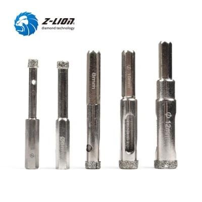 Zlion Diamond Grinding Bur Hole Saw Drill Bits for Glass Bloco Marbles Tile