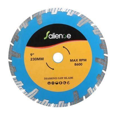 9&quot; Hot Pressed Sintered Turbo Diamond Saw Blade Cutting Hard Material