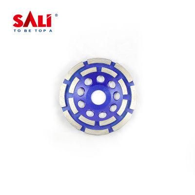 Sali Manufacture Double Rows Sintered Diamond Grinding Cup Wheel