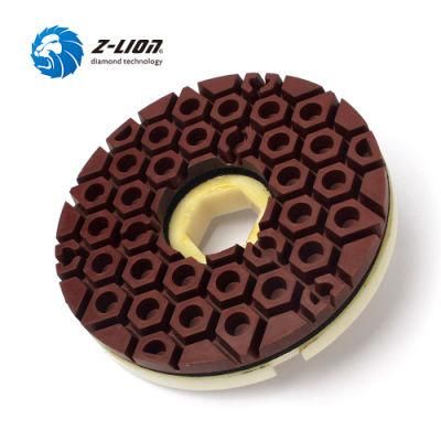 Diamond Polishing Pads Resin Snail Lock for Stone Edge Grinding