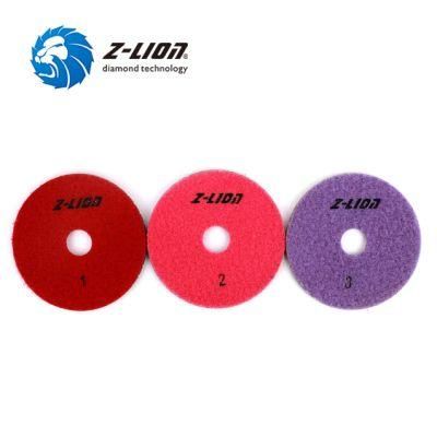 4inch 3 Steps Diamond Polishing Pad Disc for Granite Marble