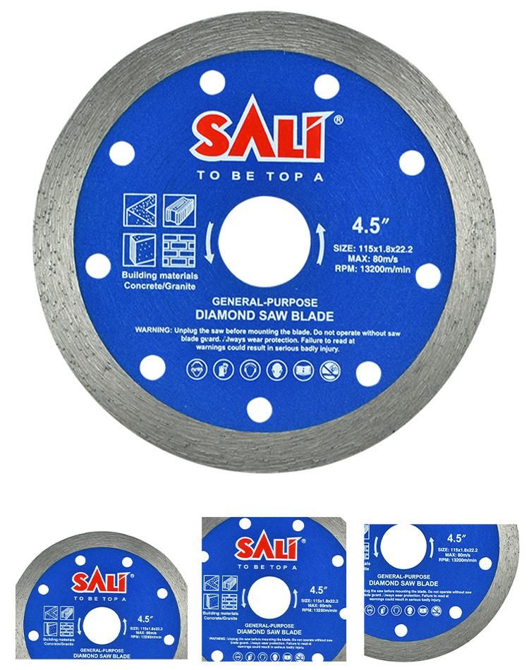 Sali 5inch 125*1.8*22.2mm High Quality Rim Diamond Saw Blade