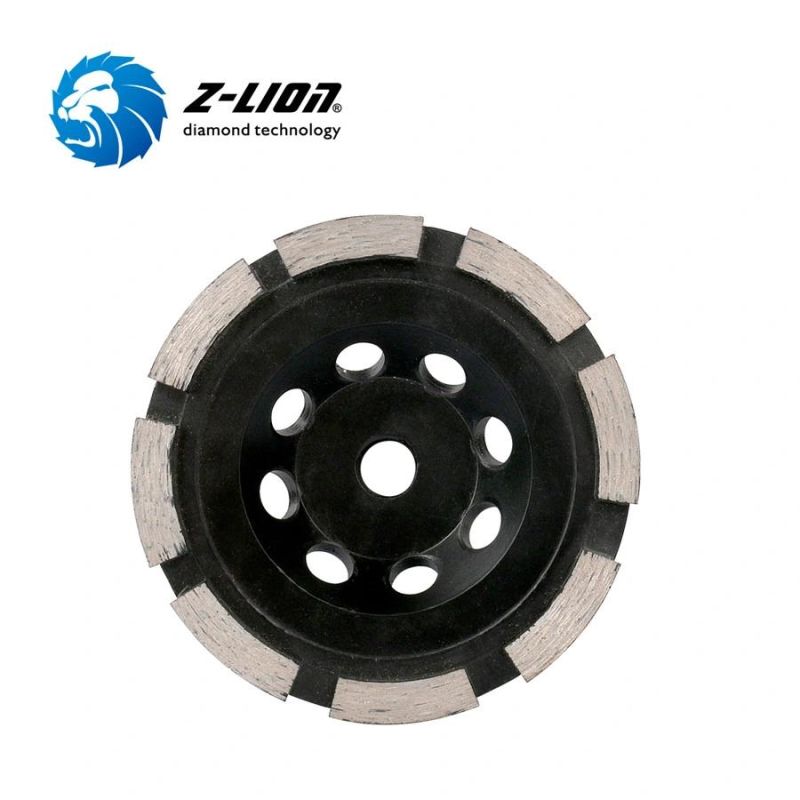 4inch Diamond Single Row Grinding Turbo Cup Wheel with Thread for Angle Grinders