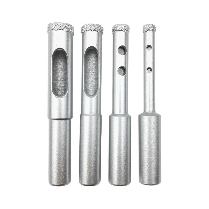 Vacuum Brazed Diamond Core Bits with Round Shank, Dry or Wet Drilling Bits