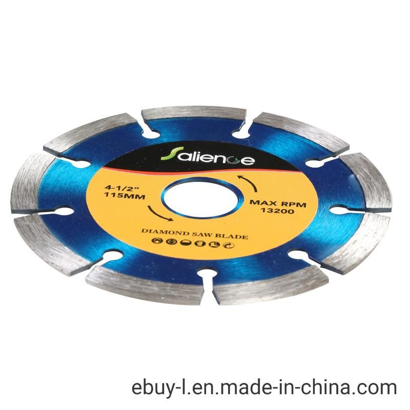 4-1/2 Inch 115mm General Purpose Segment Type Diamond Saw Blade for Granite Stone Concrete Cutting