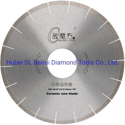 10inch 250mm Professional Quality General Purpose Cutting for for Ceramic/Tile/Porcelain Diamond Saw Blade