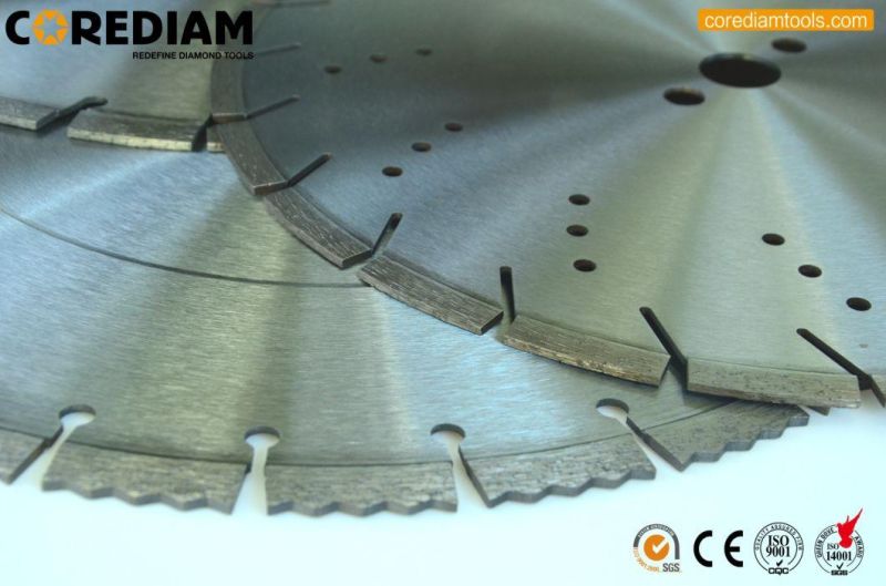 Laser Welded Diamond Saw Blade with Wave Segment/Diamond Tool