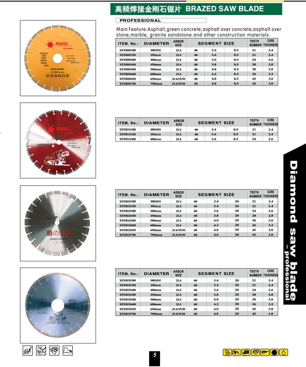 China Factory Good Quality Long Life Laser Diamond Saw Blade