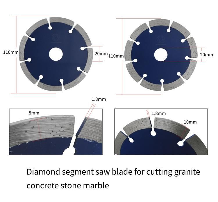 115mm 125mm Stone Cutting Diamond Saw Blade for Granite Concrete Porcelain