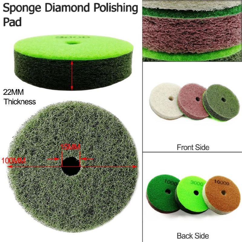 4" Thickened Sponge Diamond Polishing Pads