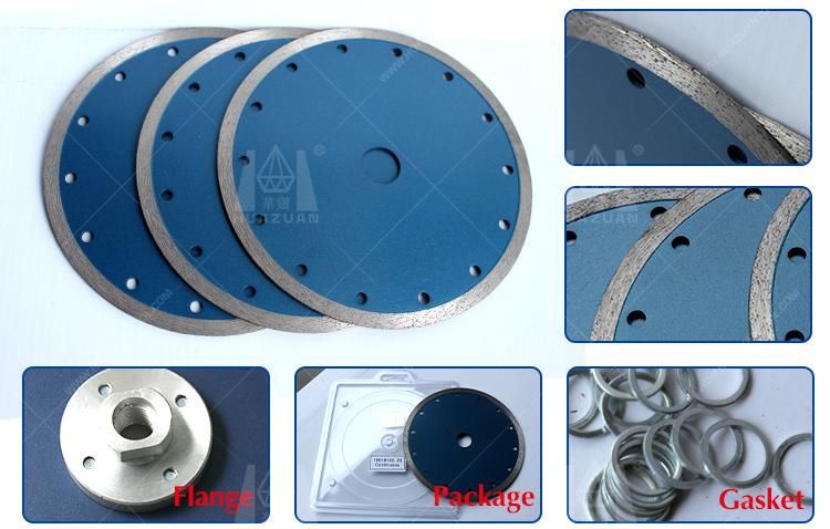 China 4.125inch High Grade Sintered Continuous Rim Diamond Cutting Blades