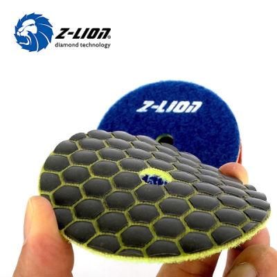 4&quot; Diamond Resin Bond Honeycomb Dry Flexible Polishing Pad Tool for Stone