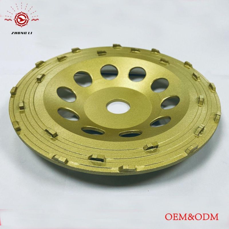 D180mm PCD Diamond Cup Wheel for Concrete Floor Grinding