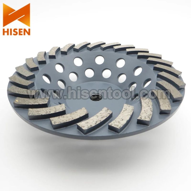 180mm 24 Segment Diamond Cup Wheel for Grinding Concrete