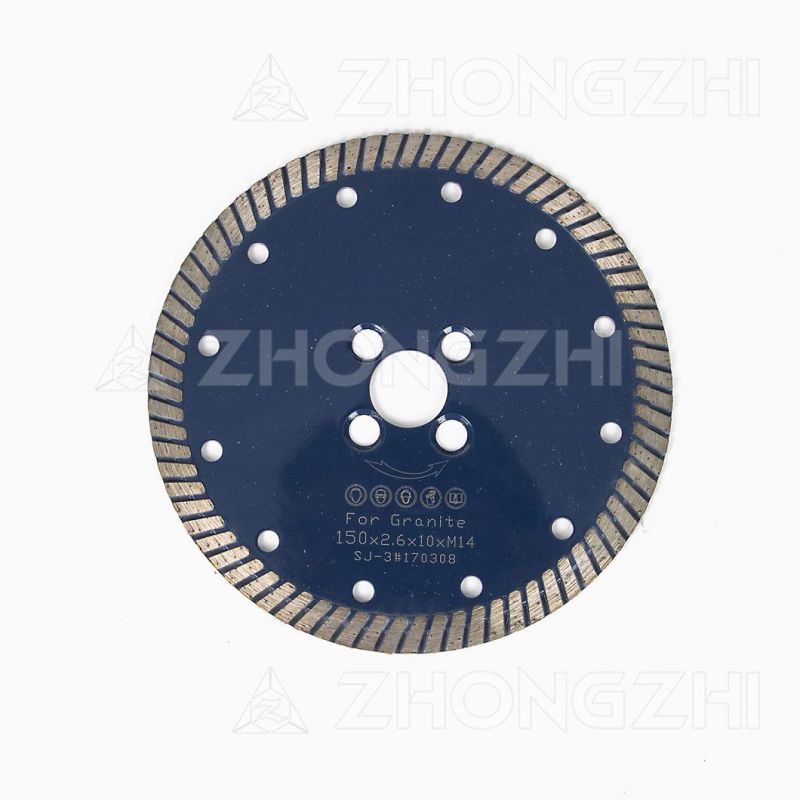 D150 Sintered Narrow Continuous Turbo Rim Diamond Blade for Stone Cutting