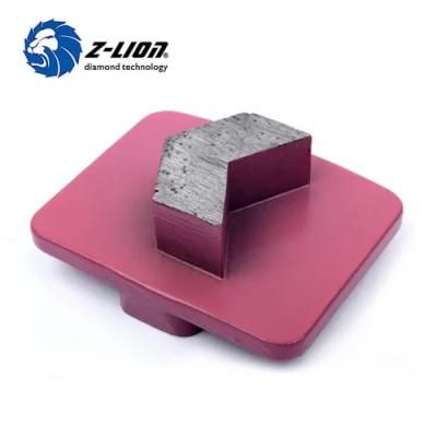 Trapezoid Diamond Grinding Shoe Stone/Granite/Concrete Floor Metal Disc Polishing Plate