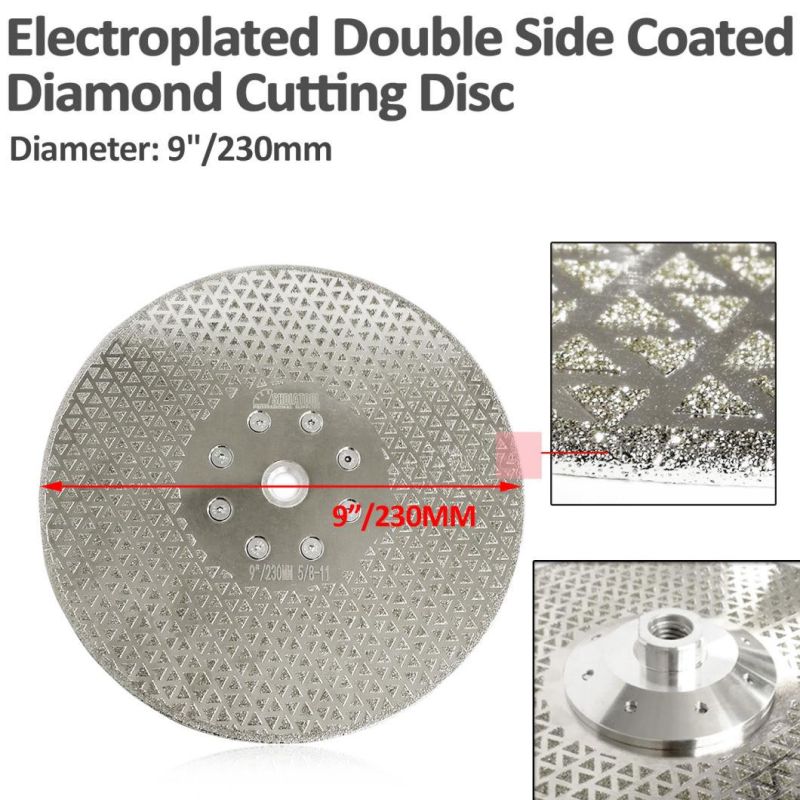 Electroplated Diamond Cutting and Grinding Discs for Granite & Marble, Both Side Coated