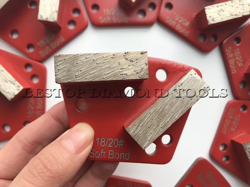 Trapezoid Double Segment Diamond Metal Bond Grinding Plate