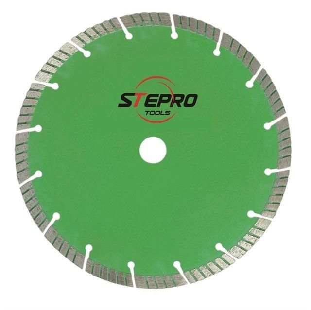 Diamond Cutting Blade, Segment Turbo Blade, Cutting Saw Discs/Marble/Stone/Concrete 14" ;