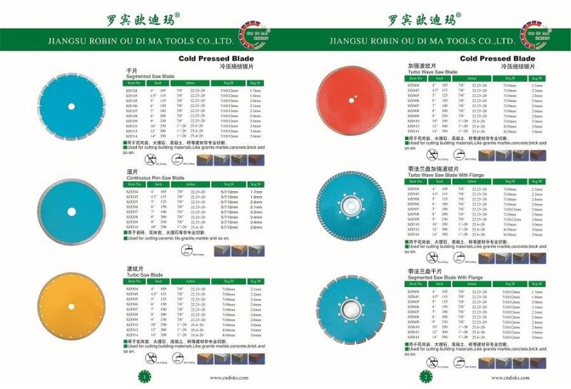 China Manufacture Diamond Circular Saw Blade