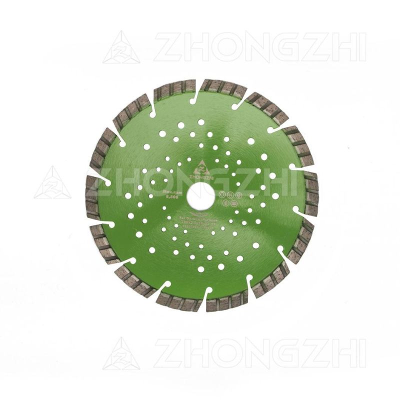 Laser Turbo Bevel Segmented Diamond Saw Blade for Stone