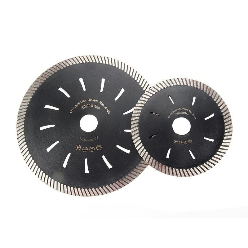 5 Inch Turbo Masonry Diamond Blade, General Purpose Dry or Wet Cutting for Porcelain, Masonry, Concrete.