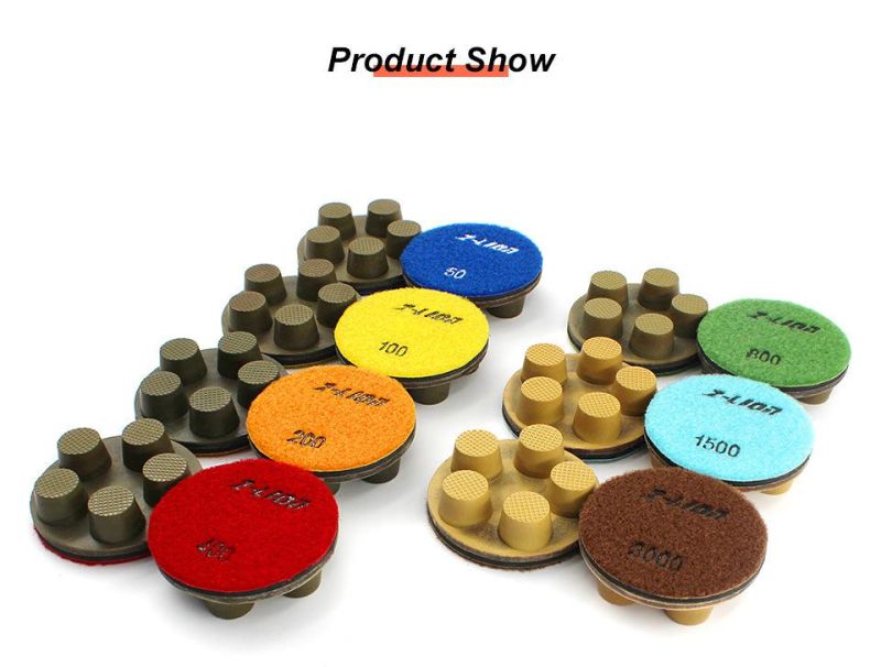 New 3in Diamond Resin Bond Wet Abrasive Floor Polishing Pad