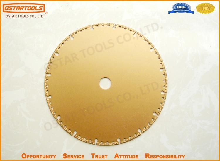 Vacuum Brazed Diamond Disc Saw Blade for Concrete Wood Stone Gravel Fiberglass Metal