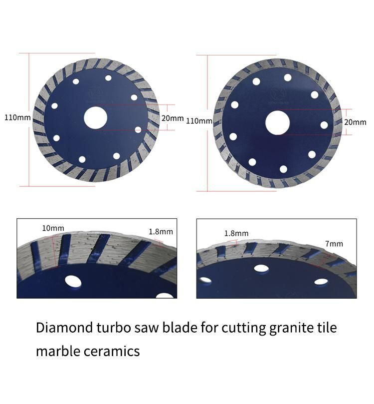 4.5 Diamond Porcelain Saw Blade Cutting Disc for Cutting Ceramic