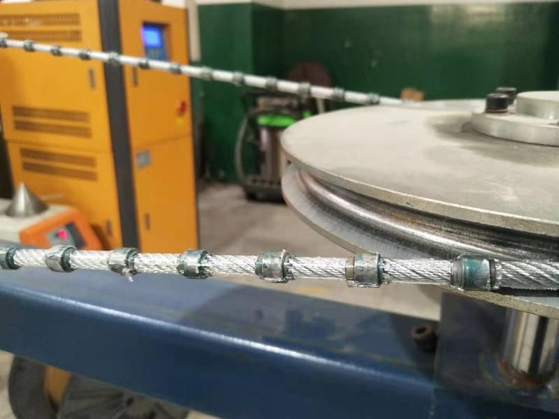 8.5X6.0mm 37bpm Granite Profiling Diamond Cable Saw